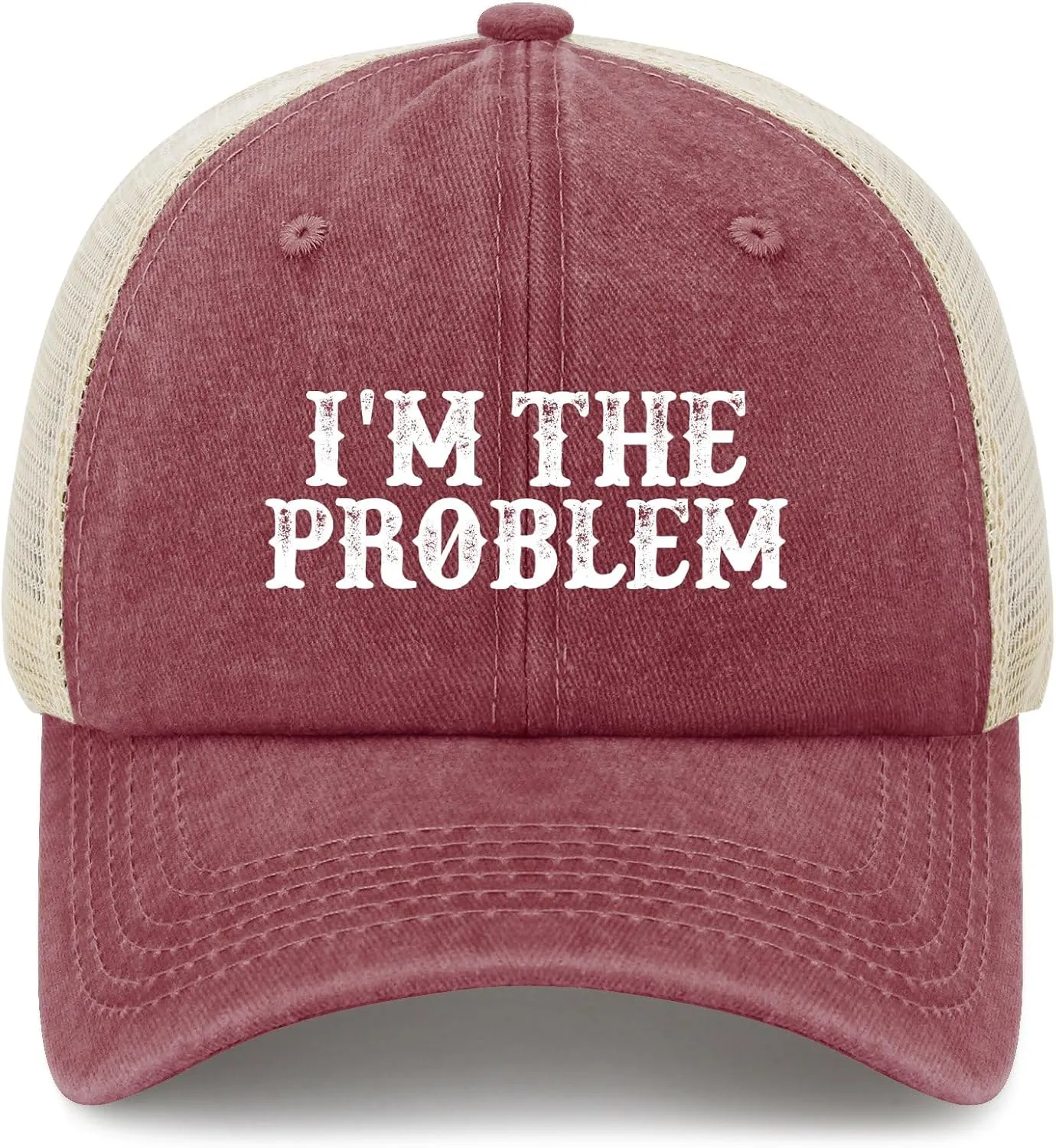 I'm The Problem Trucker Hat Women Trendy Mesh Trucker Hats for Summer
