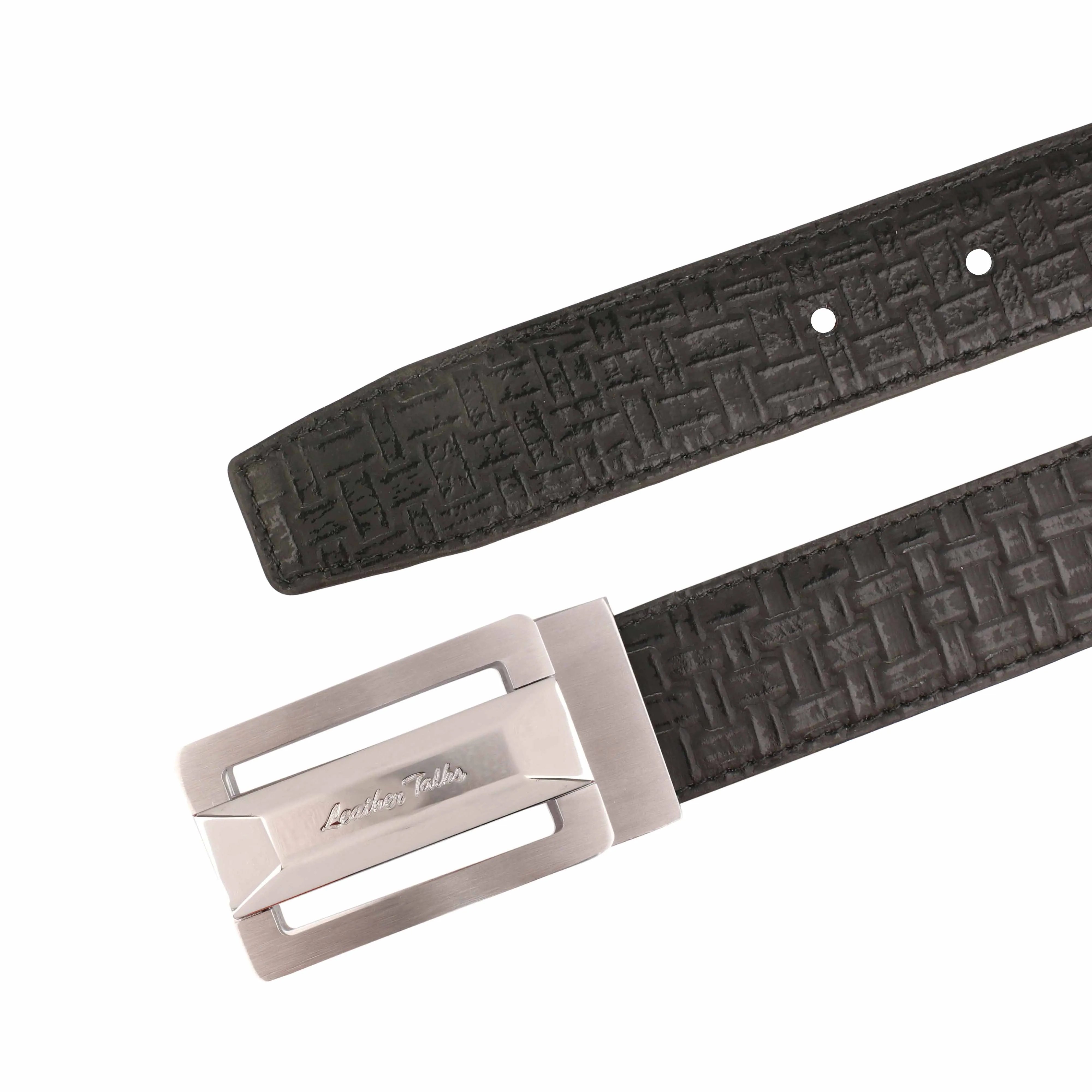 Italian Chatai | Pure Leather Belt for Men | Color: Black