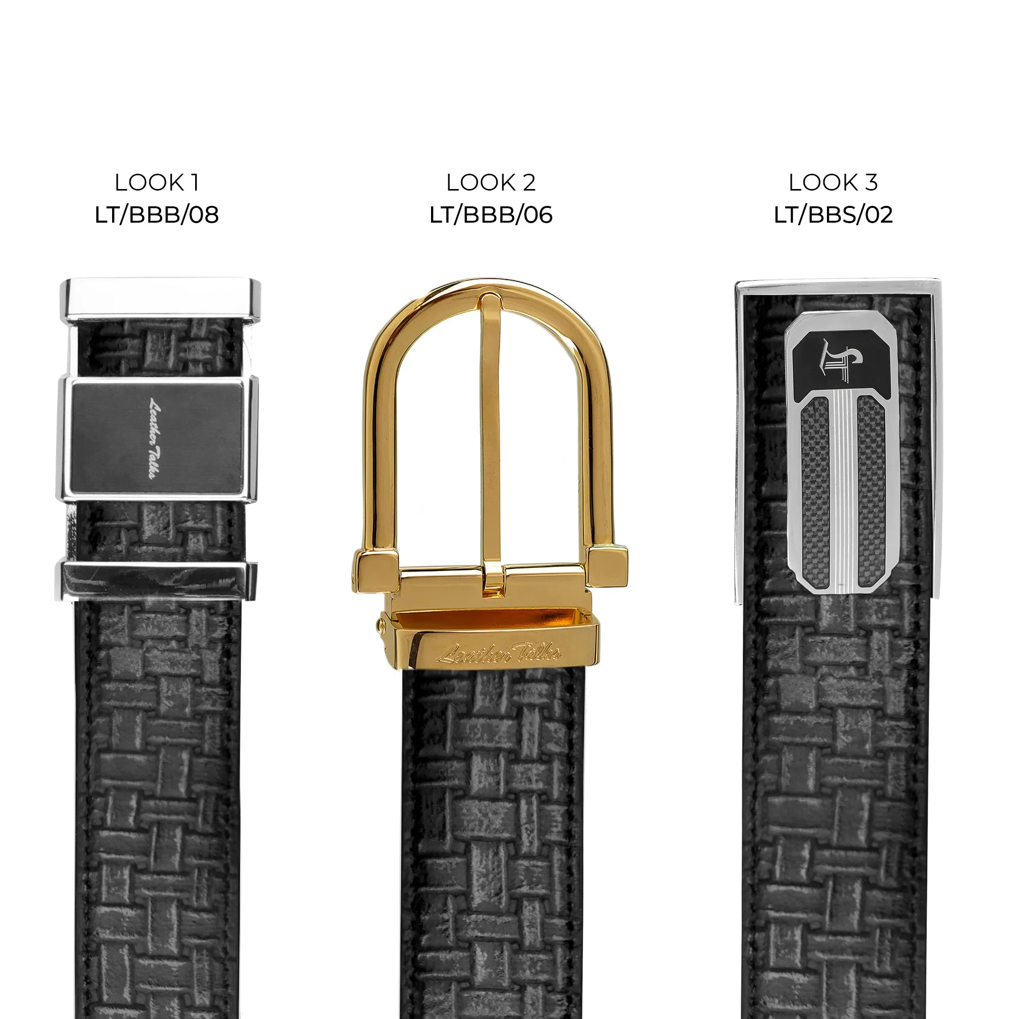 Italian Chatai | Pure Leather Belt for Men | Color: Black