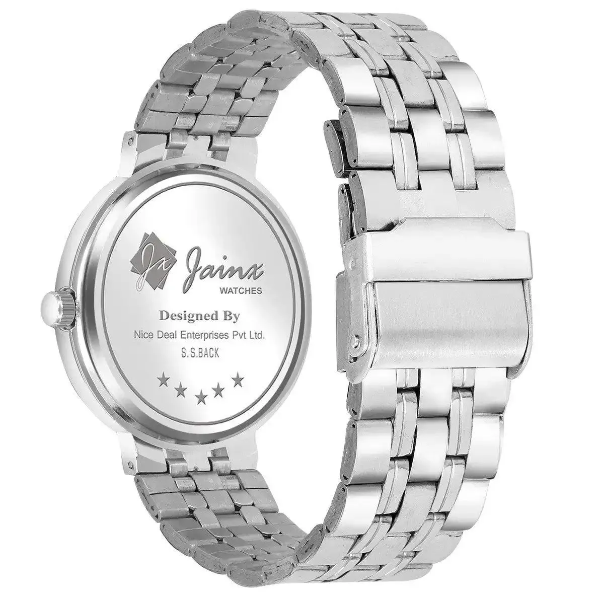 Jainx JM7140 Green Dial Stainless Steel Chain Analog Watch - For Men