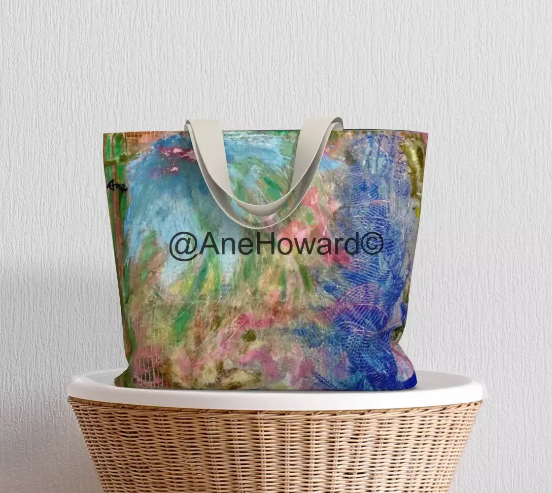 Large all cotton tote bag peaceful chaos