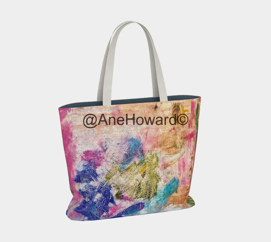 Large all cotton tote bag peaceful chaos