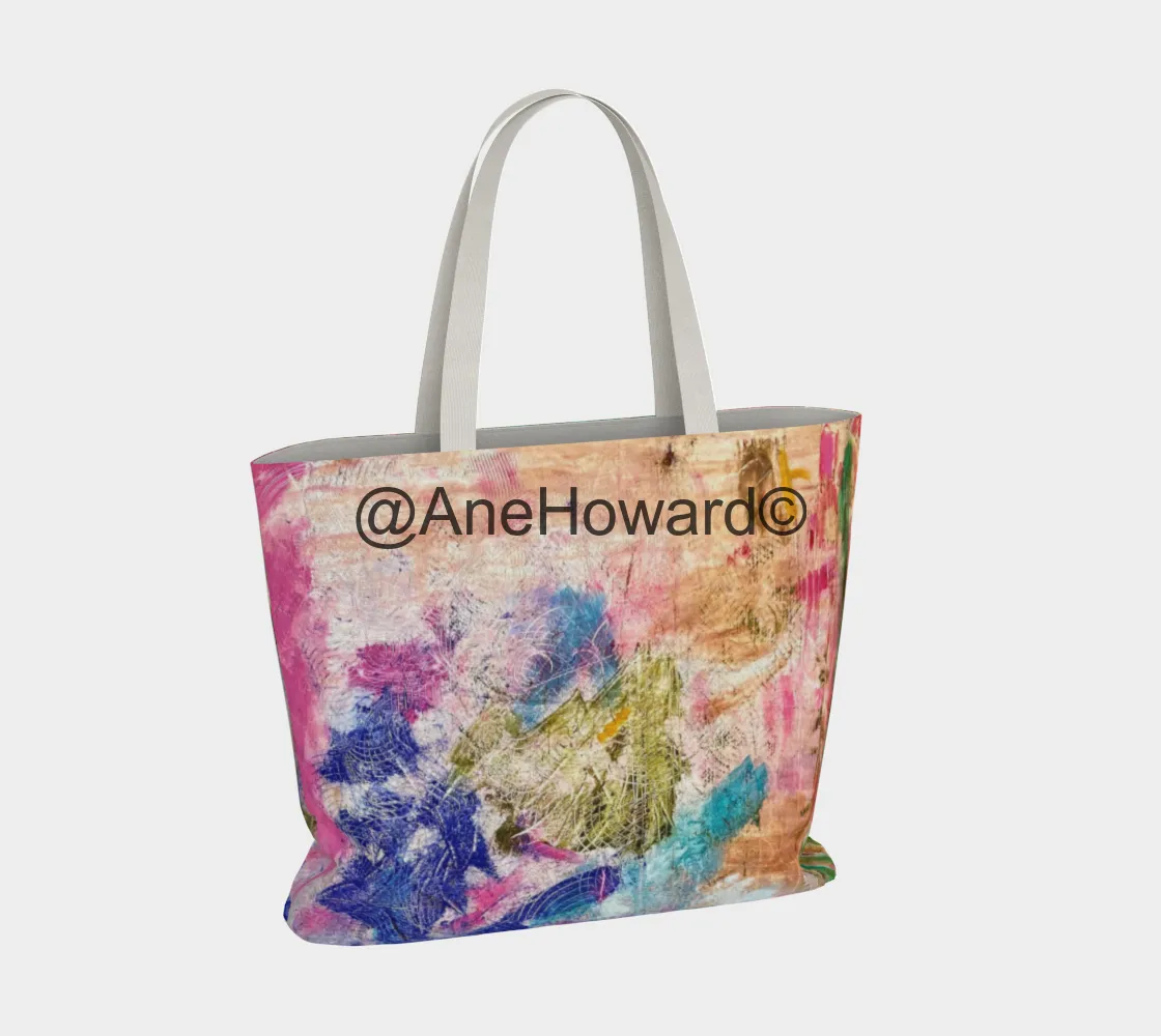 Large all cotton tote bag peaceful chaos