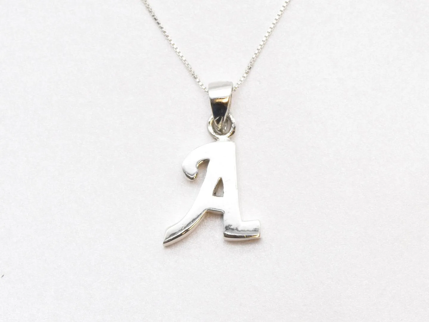 Letter A Pendant - Capital A Necklace - Alphabet Letter Pendant