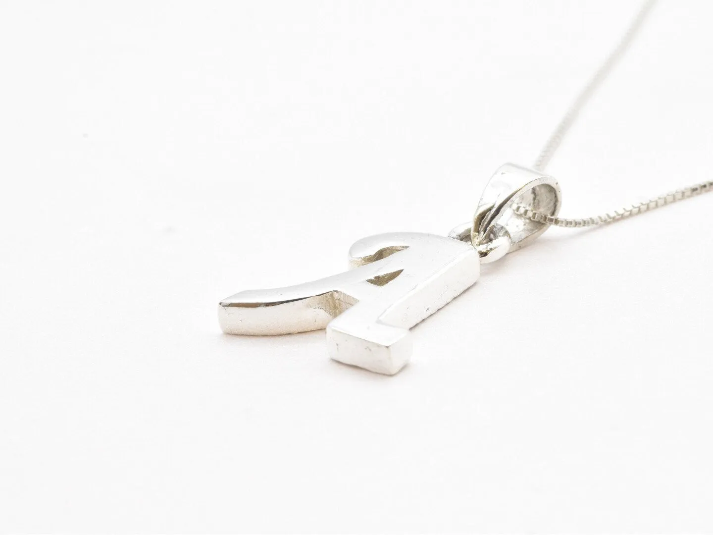 Letter A Pendant - Capital A Necklace - Alphabet Letter Pendant