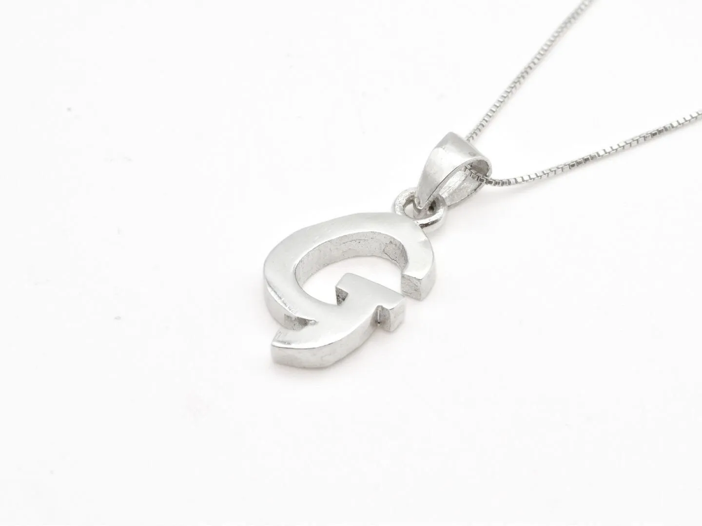 Letter G Pendant - Name Initial G Necklace - Personalized Gift