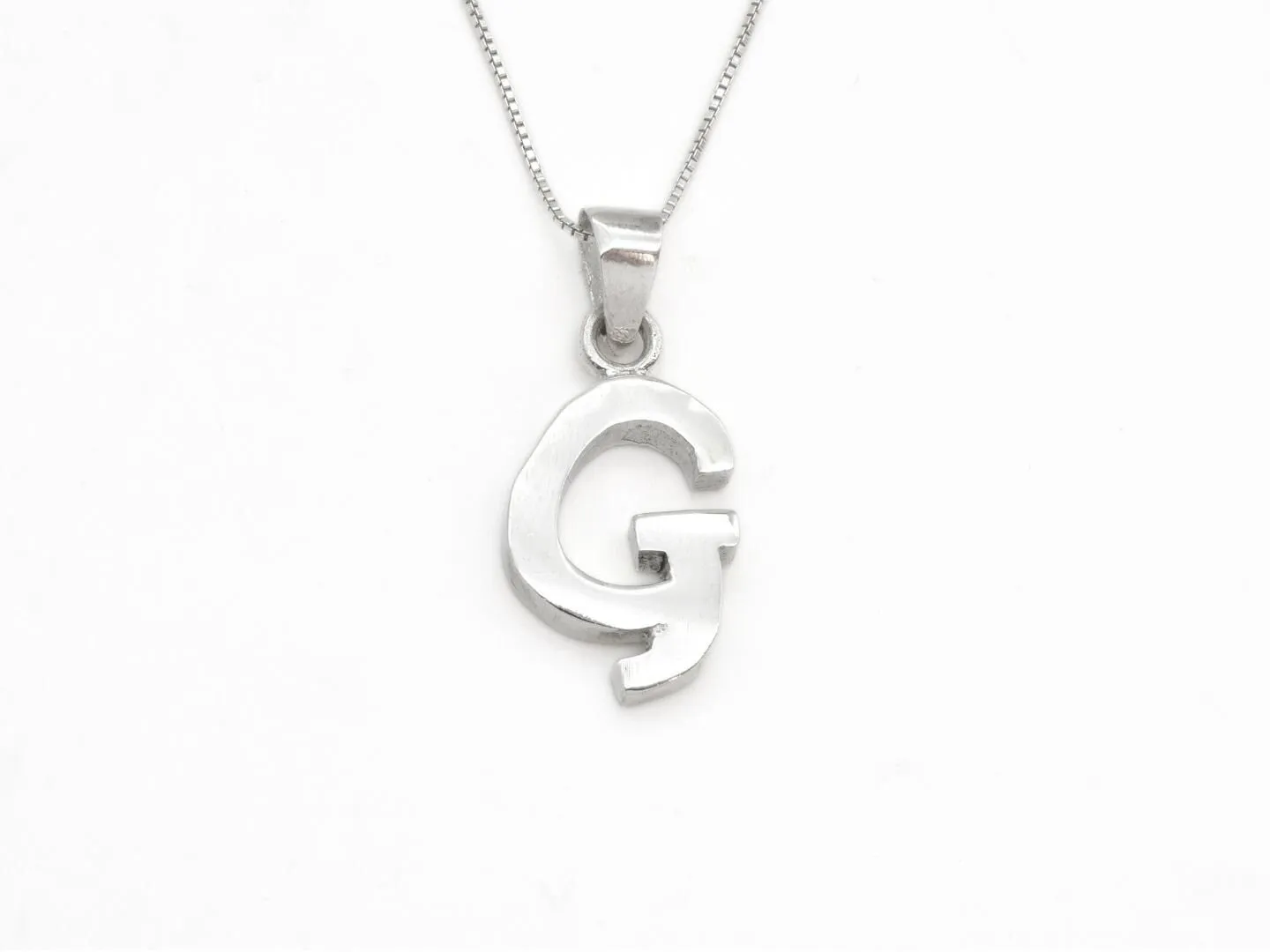 Letter G Pendant - Name Initial G Necklace - Personalized Gift