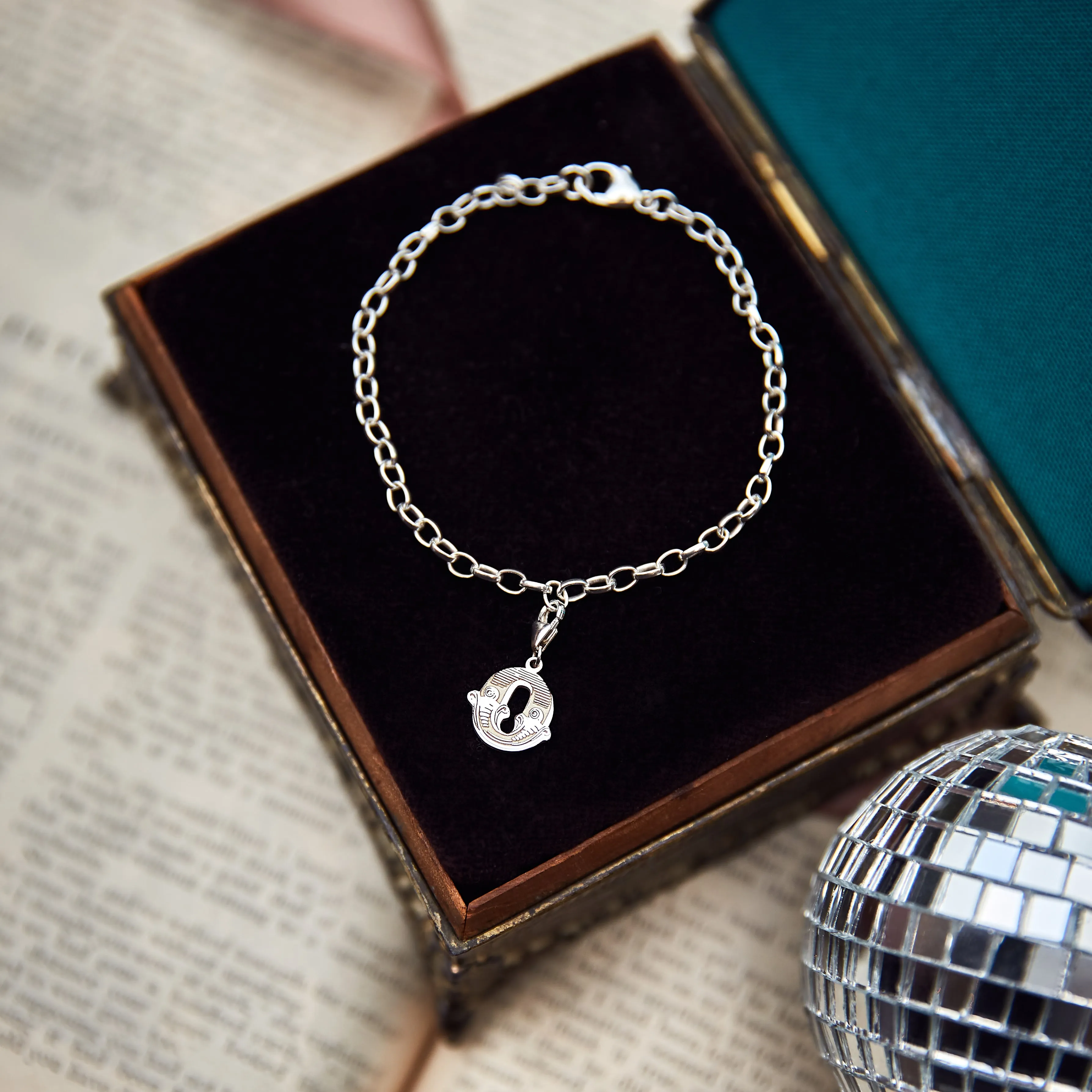 Letter O Starter Charm Bracelet