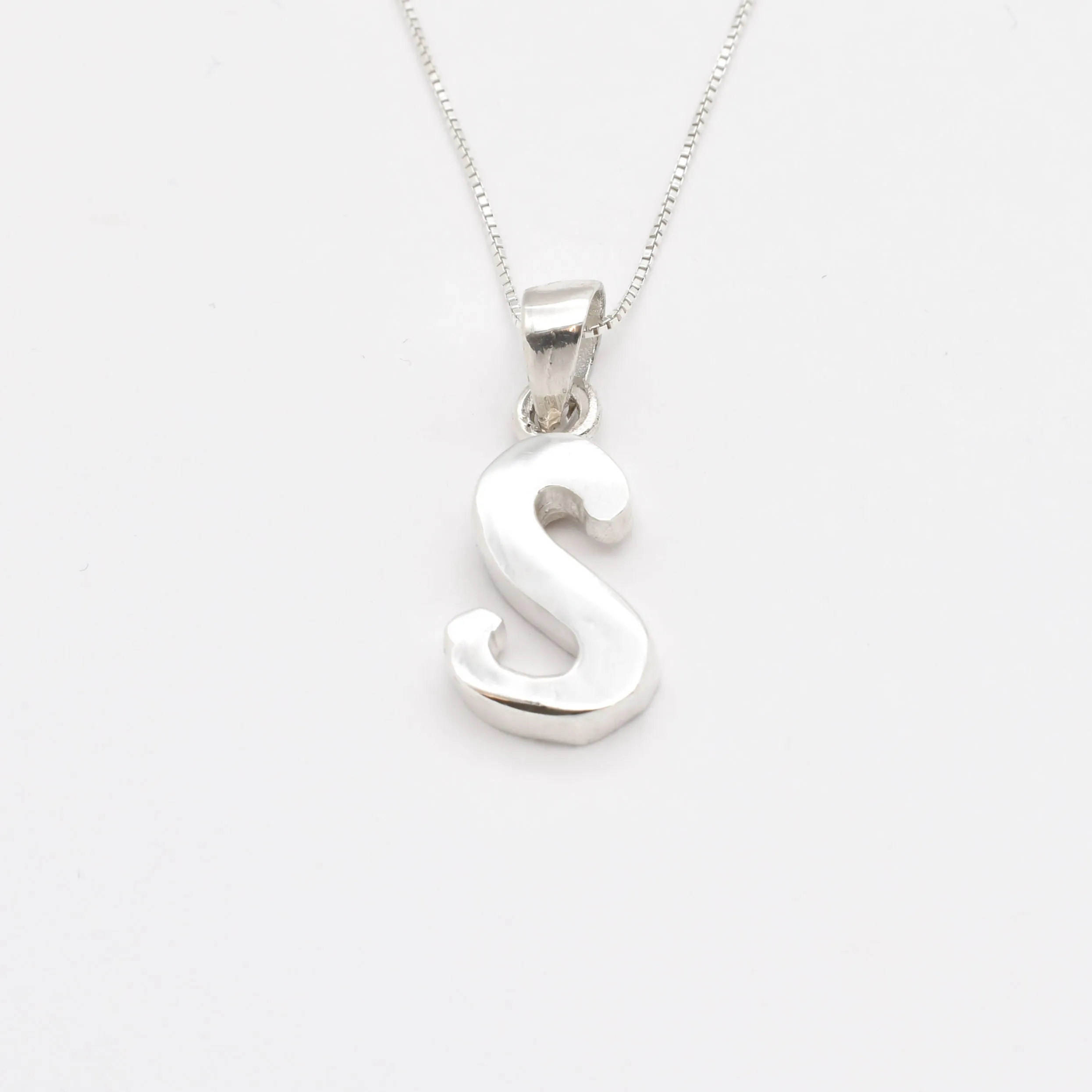 Letter S Pendant - Name Initial Pendant - Personalized Gift