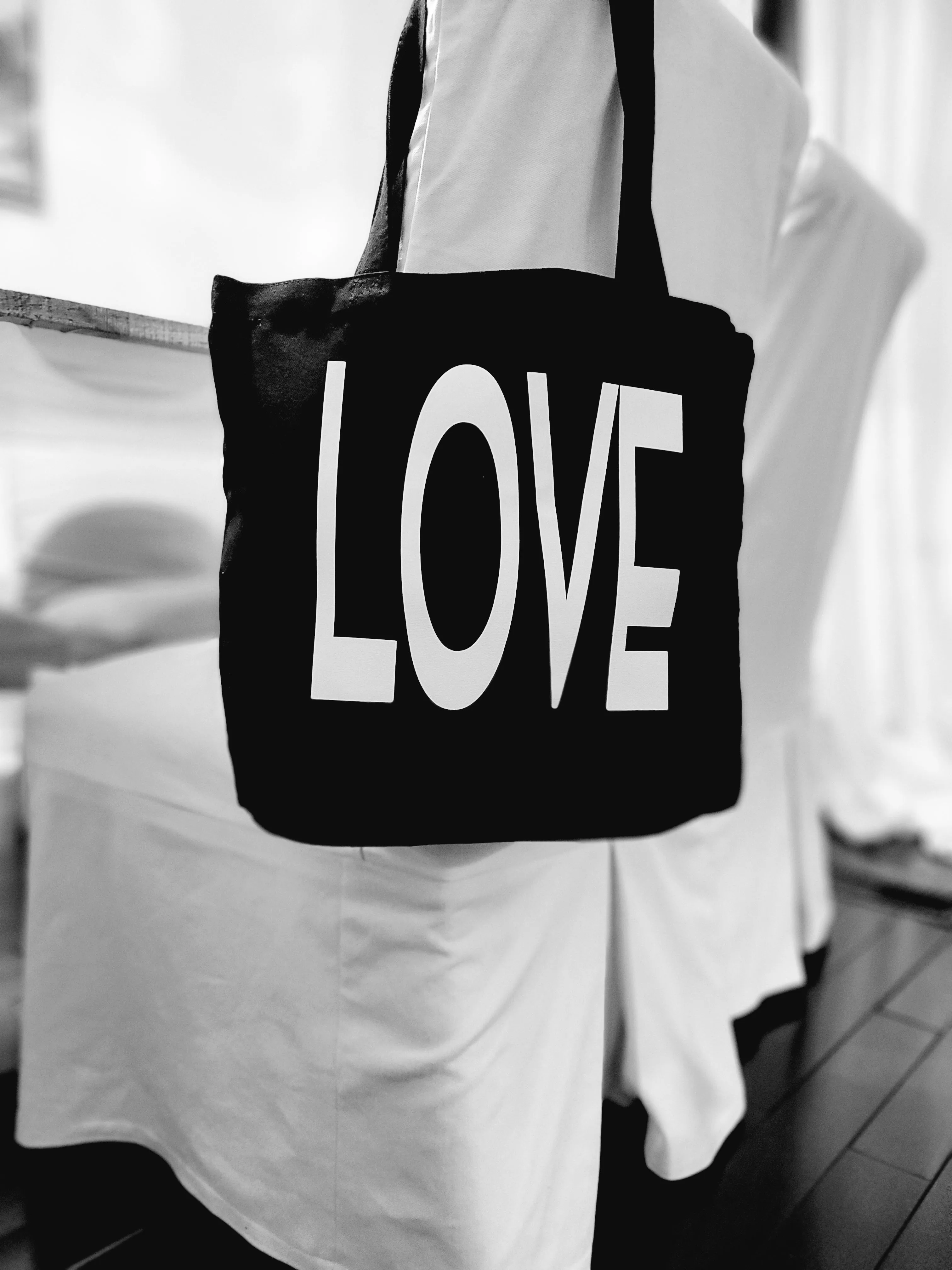 LOVE Book Bag Black