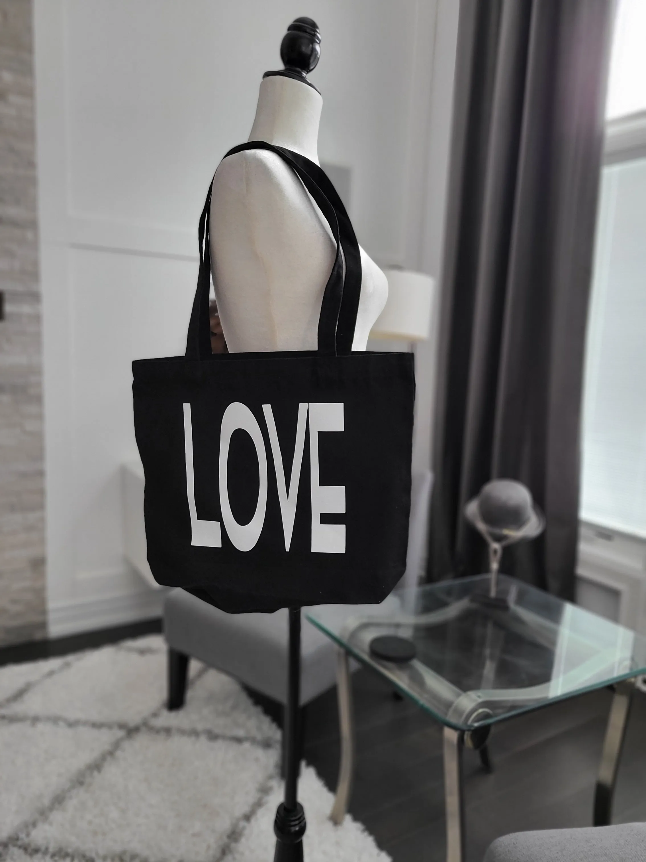 LOVE Book Bag Black