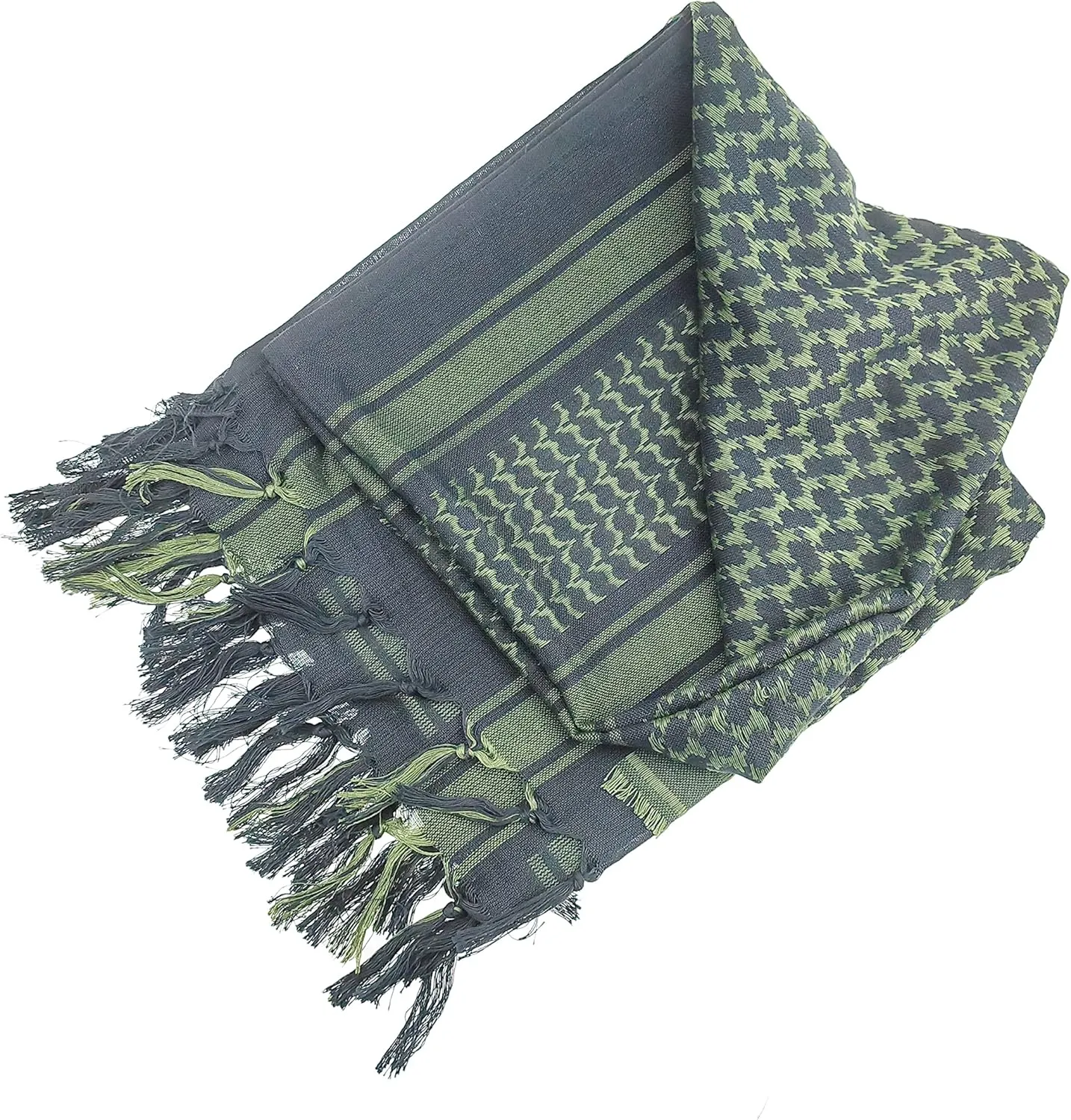 Luxns Military Shemagh Tactical Desert Scarf / 100% Cotton Keffiyeh Scarf Wrap for Men And Women