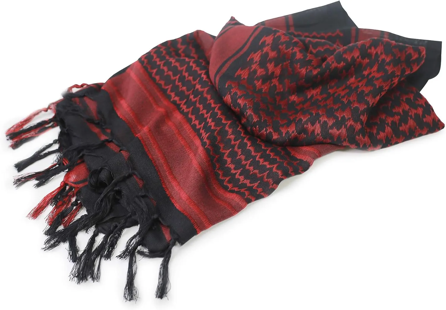 Luxns Military Shemagh Tactical Desert Scarf / 100% Cotton Keffiyeh Scarf Wrap for Men And Women