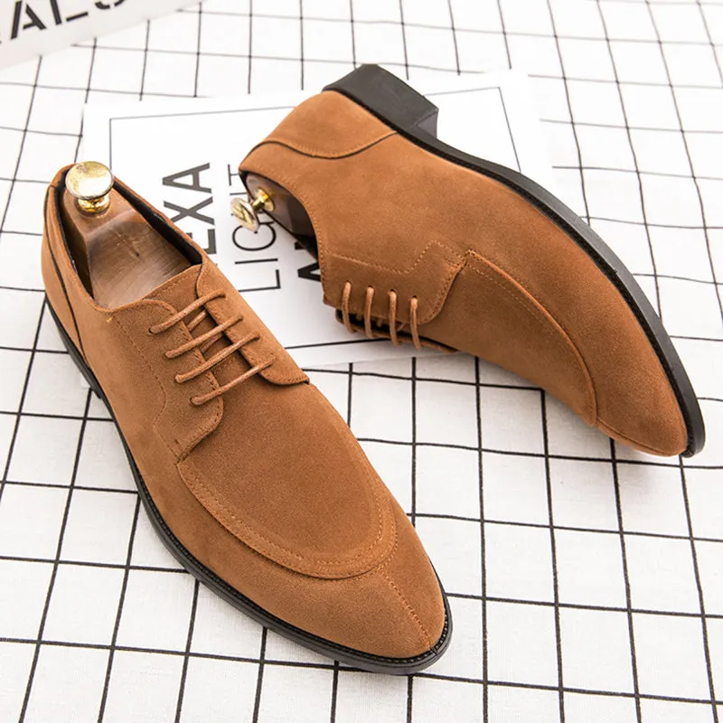 Men driving casual loafers lace up stitching stylish loafers