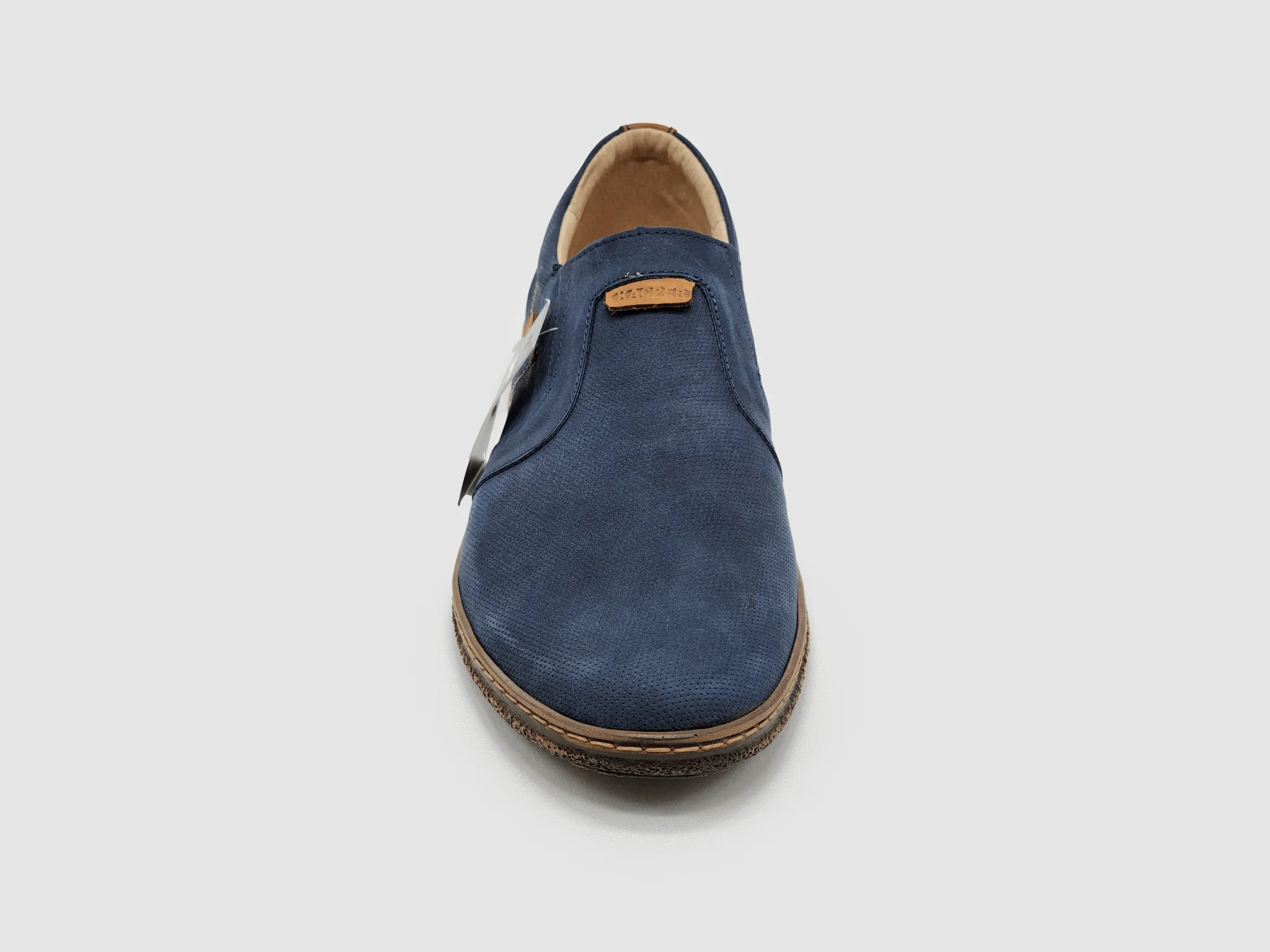 Men's Essential Leather Loafers - Navy