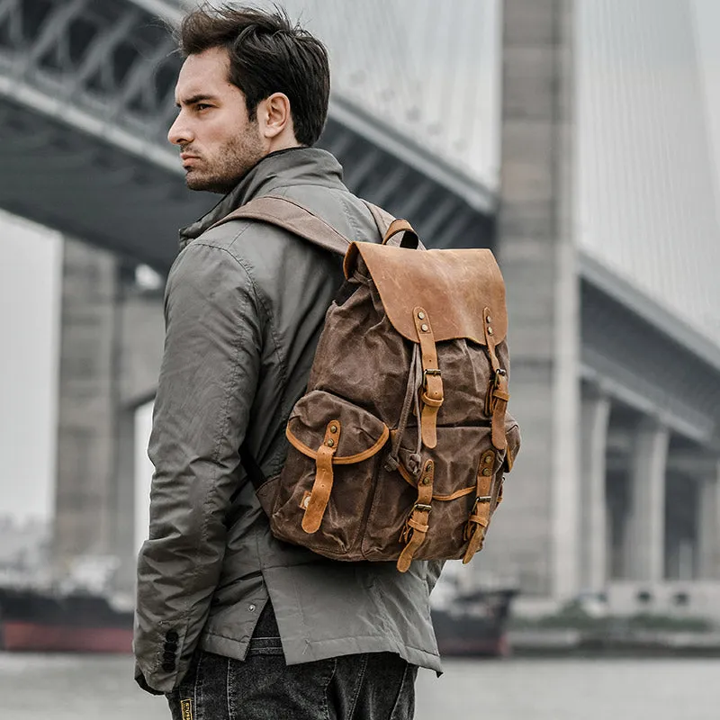 Men’s Leisure School Canvas Bag Large Capacity