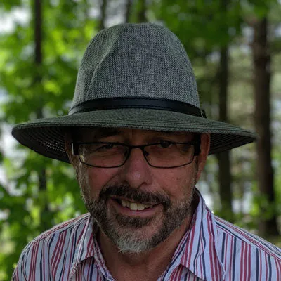 Men's summer Fedora in Charcoal, one size
