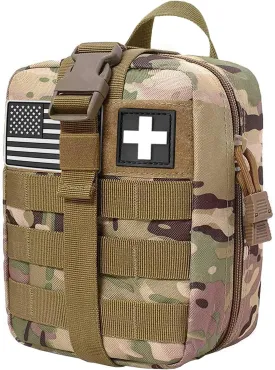 Molle First Aid Pouch Empty Medical Bag IFAK Tactical Rip-Away Pouches Small Bug Out Bags Trauma Medic Bag