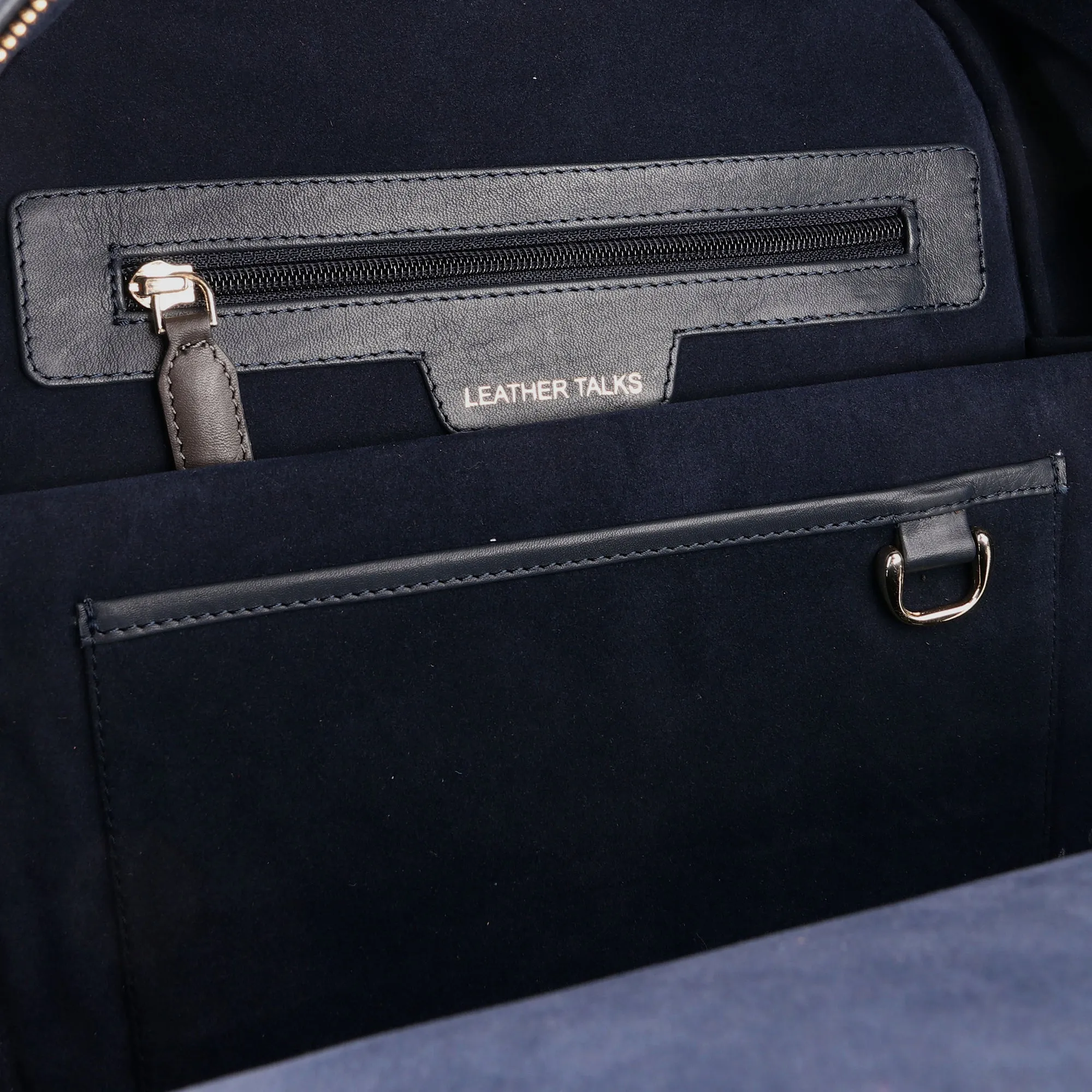 MountJoy Leather Backpack | 100 % Genuine Leather Backpack For Women | Colour - Navy Blue