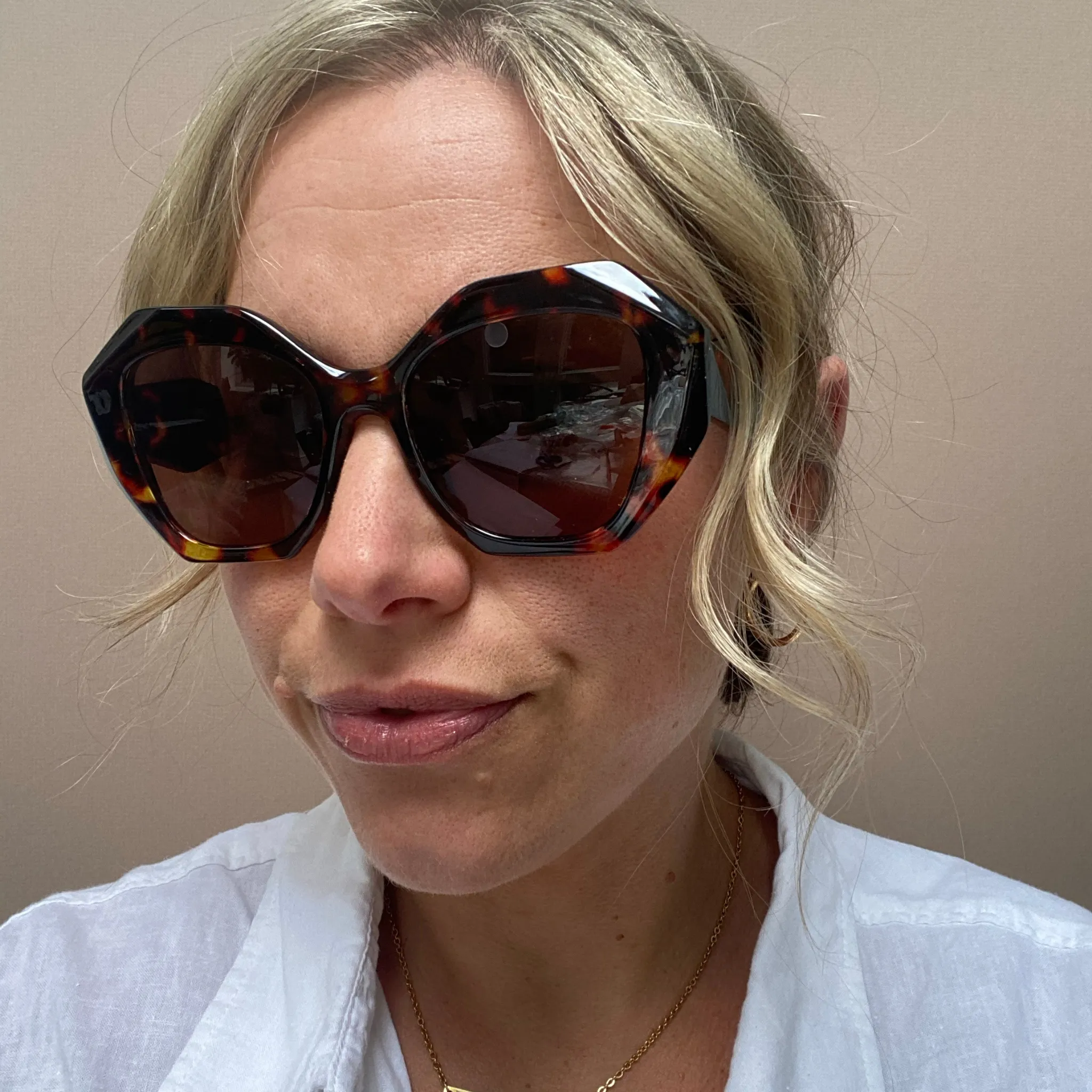 Octagonal Cat Eye Ladies Sunglasses