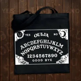 Pins & Bones Ouija Bag, Goth Inspired, Black Ouija Board Tote Bag