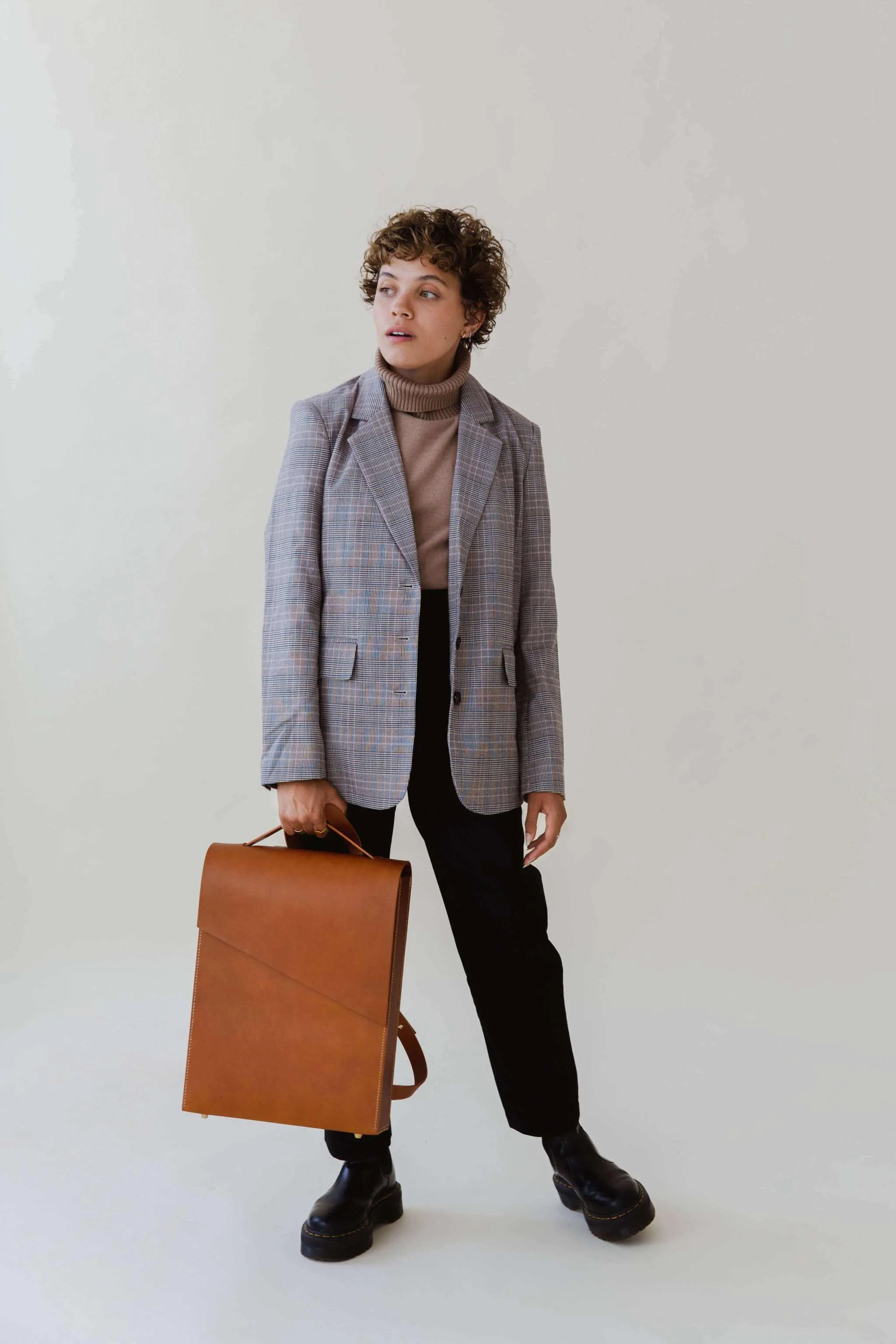Pioneer Tan Leather Backpack