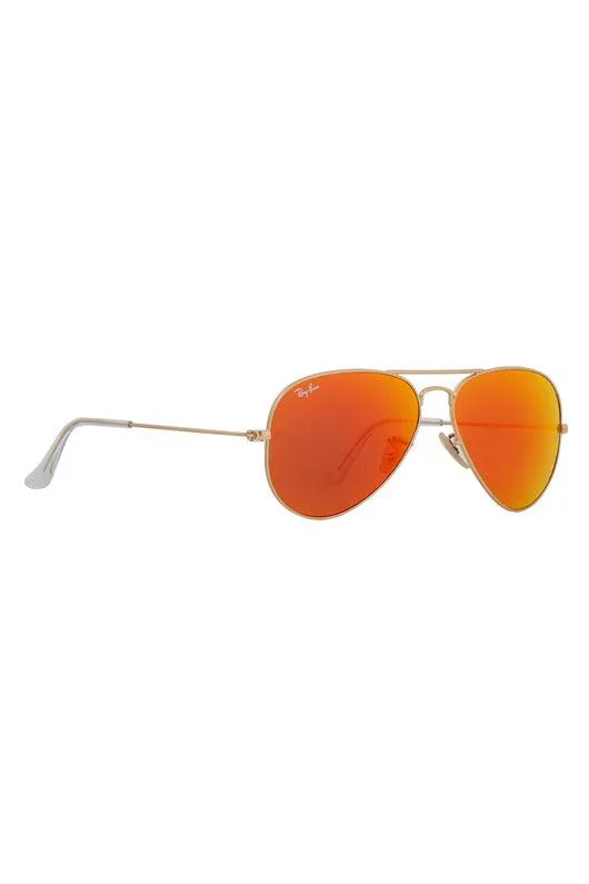 Ray-Ban 0RB3025-AVIATOR FLASH LENSES Gold SUN