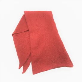 Red Asymmetric Blanket Scarf