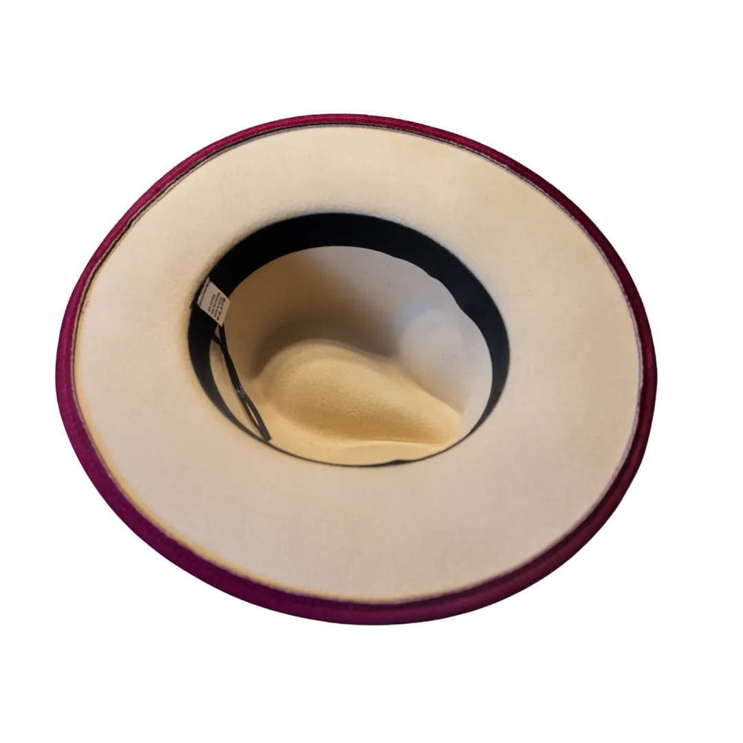 Red Ombre Fedora Hat