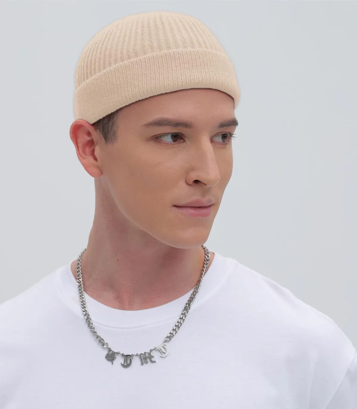 ROYBENS Swag Wool Short Fisherman Beanie for Men Women, Knit Cuff Trawler Beanie Watch Hat, Soft Spring Fall Skull Cap Unisex