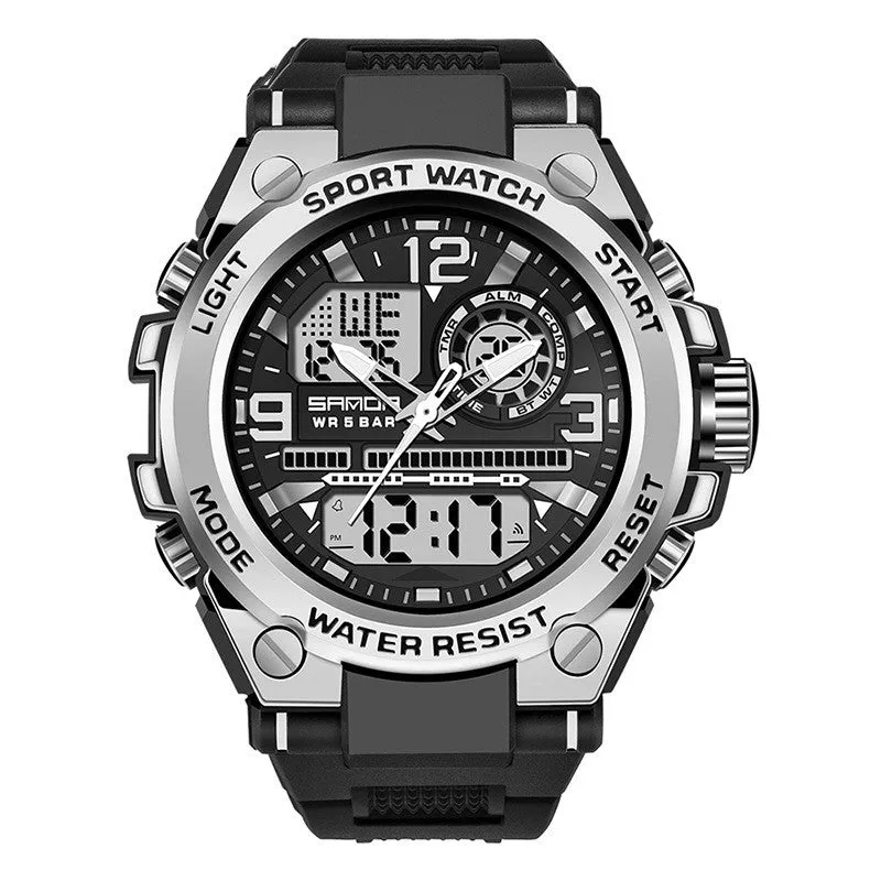 Sanda Trendy analog Digital Waterproof Watch For Men 739