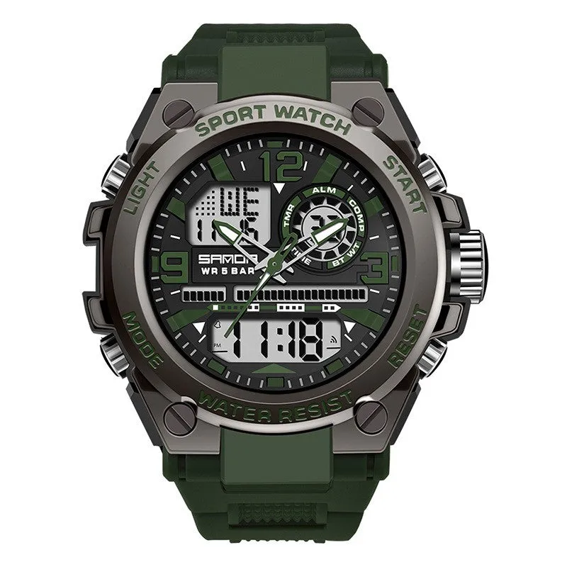 Sanda Trendy analog Digital Waterproof Watch For Men 739