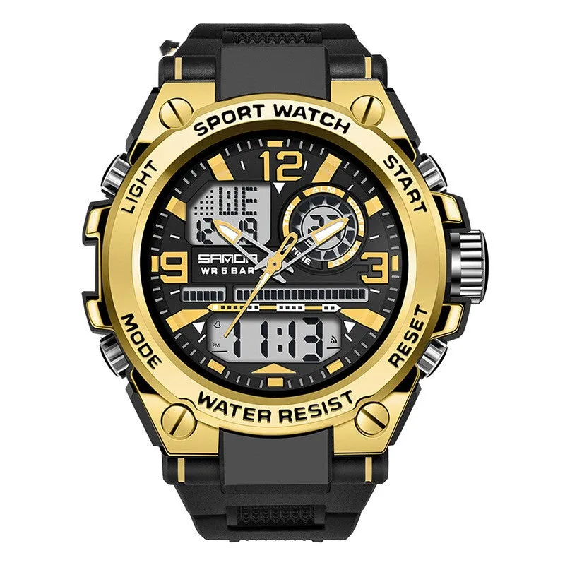 Sanda Trendy analog Digital Waterproof Watch For Men 739