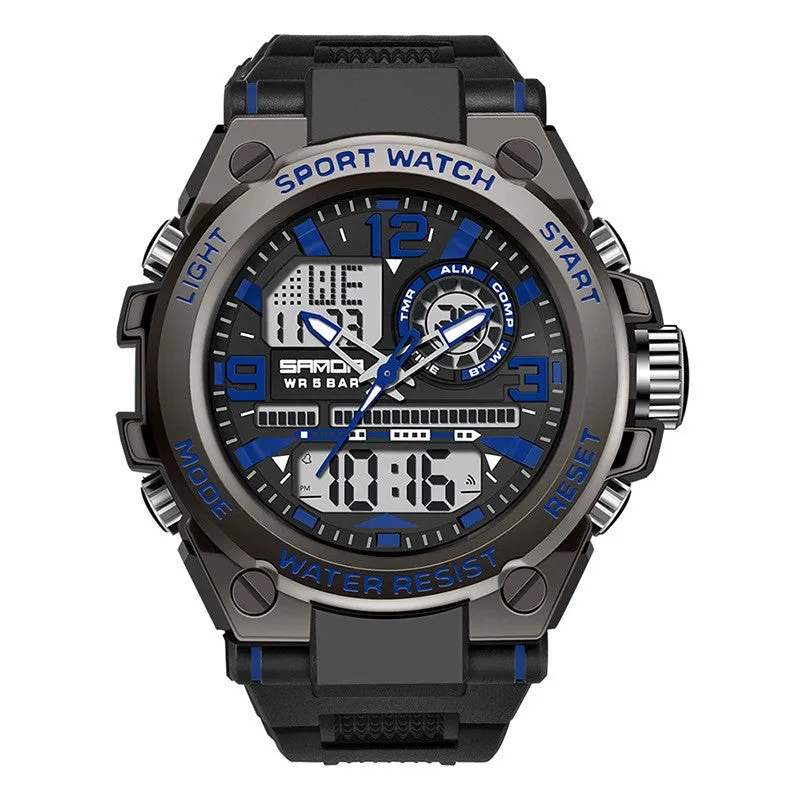 Sanda Trendy analog Digital Waterproof Watch For Men 739