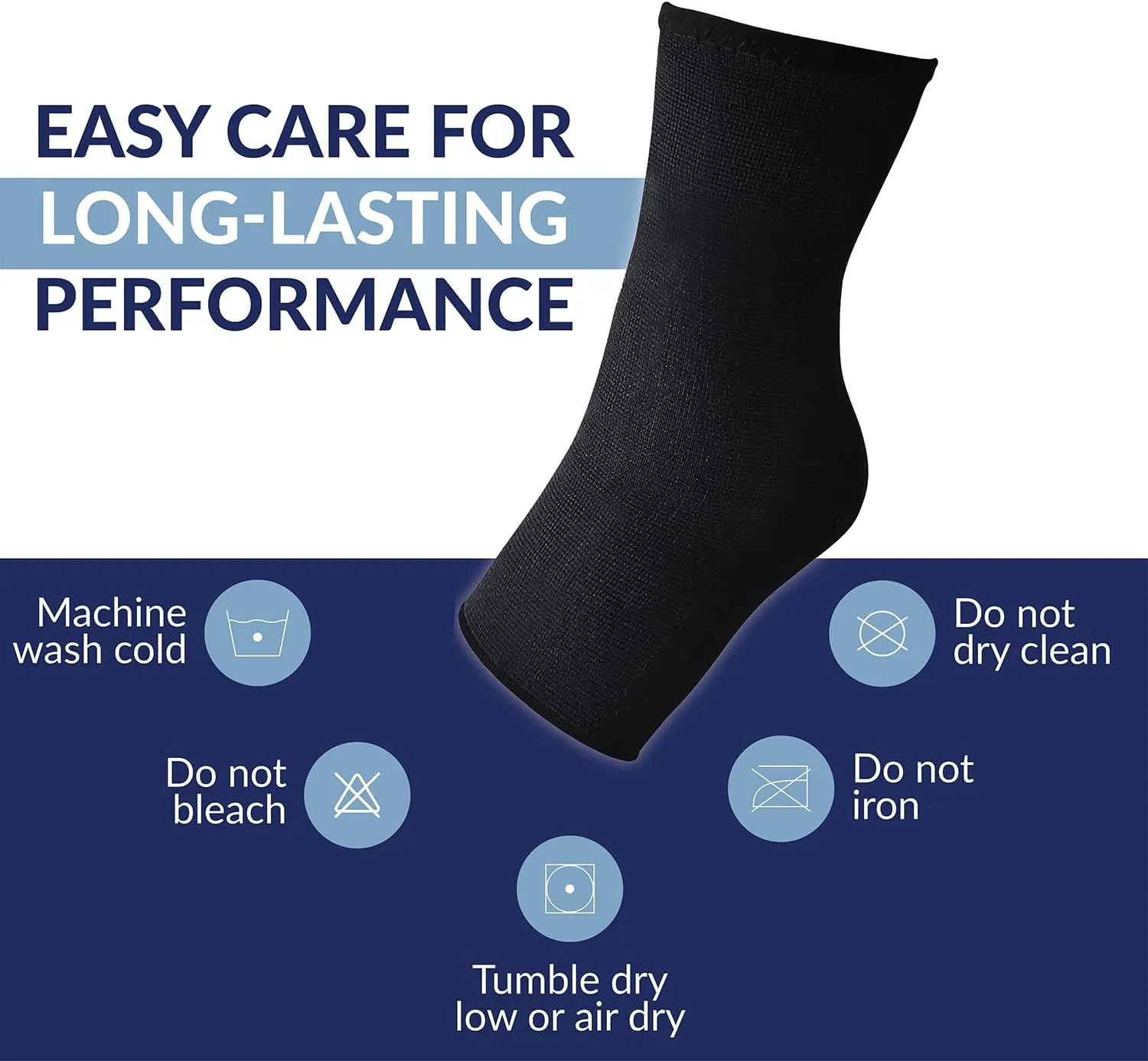 SB SOX Compression Ankle Brace (1 Pair)  Ankle Support Sleeve for Men & Women  Relief for Achilles, Sprains, Plantar Fasciitis
