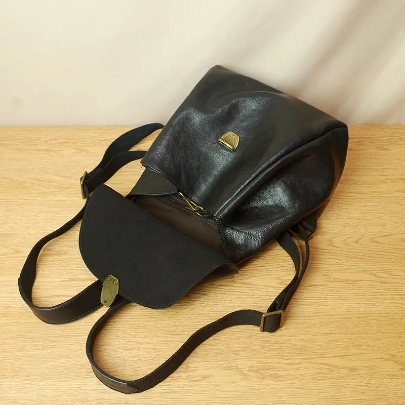Simple Classic Vintage Leather Backpack