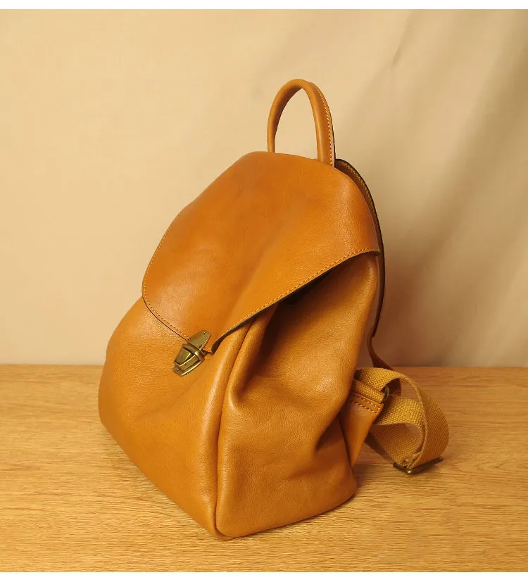 Simple Classic Vintage Leather Backpack