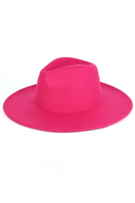 STAPLE FEDORA HAT/AMH0142 Fuchsia