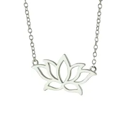 Sterling Silver Lotus Necklace