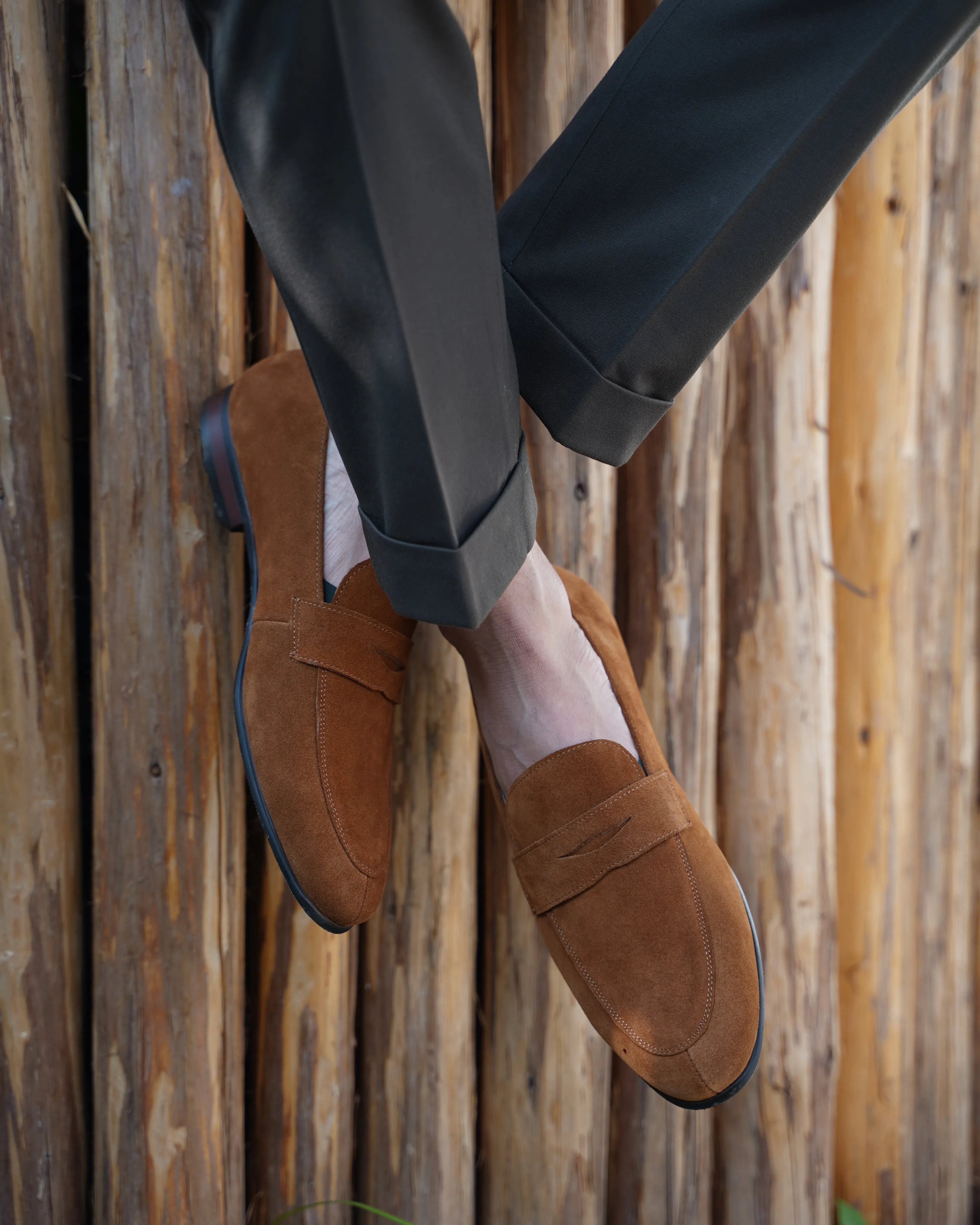 Suede Penny Loafers