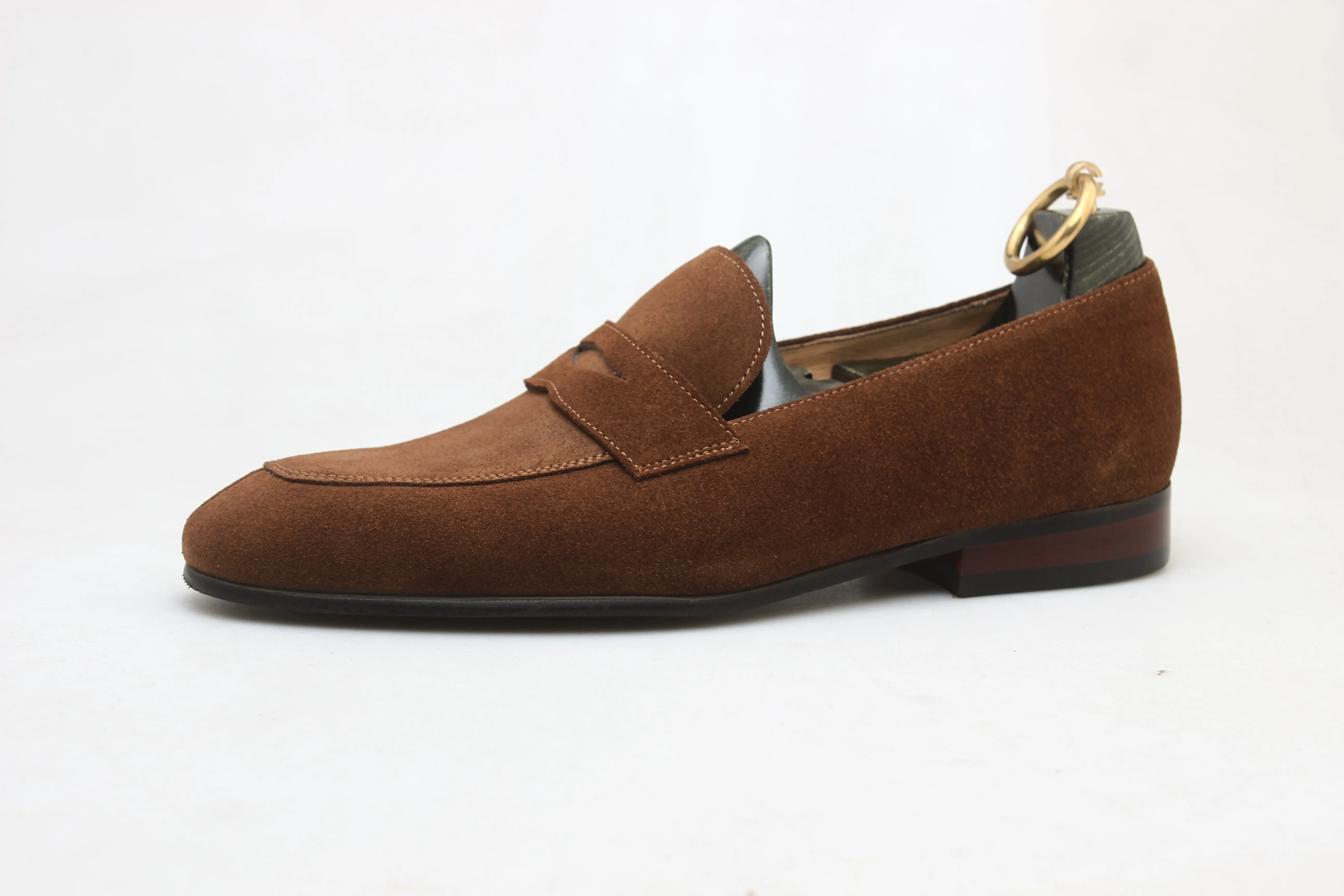 Suede Penny Loafers