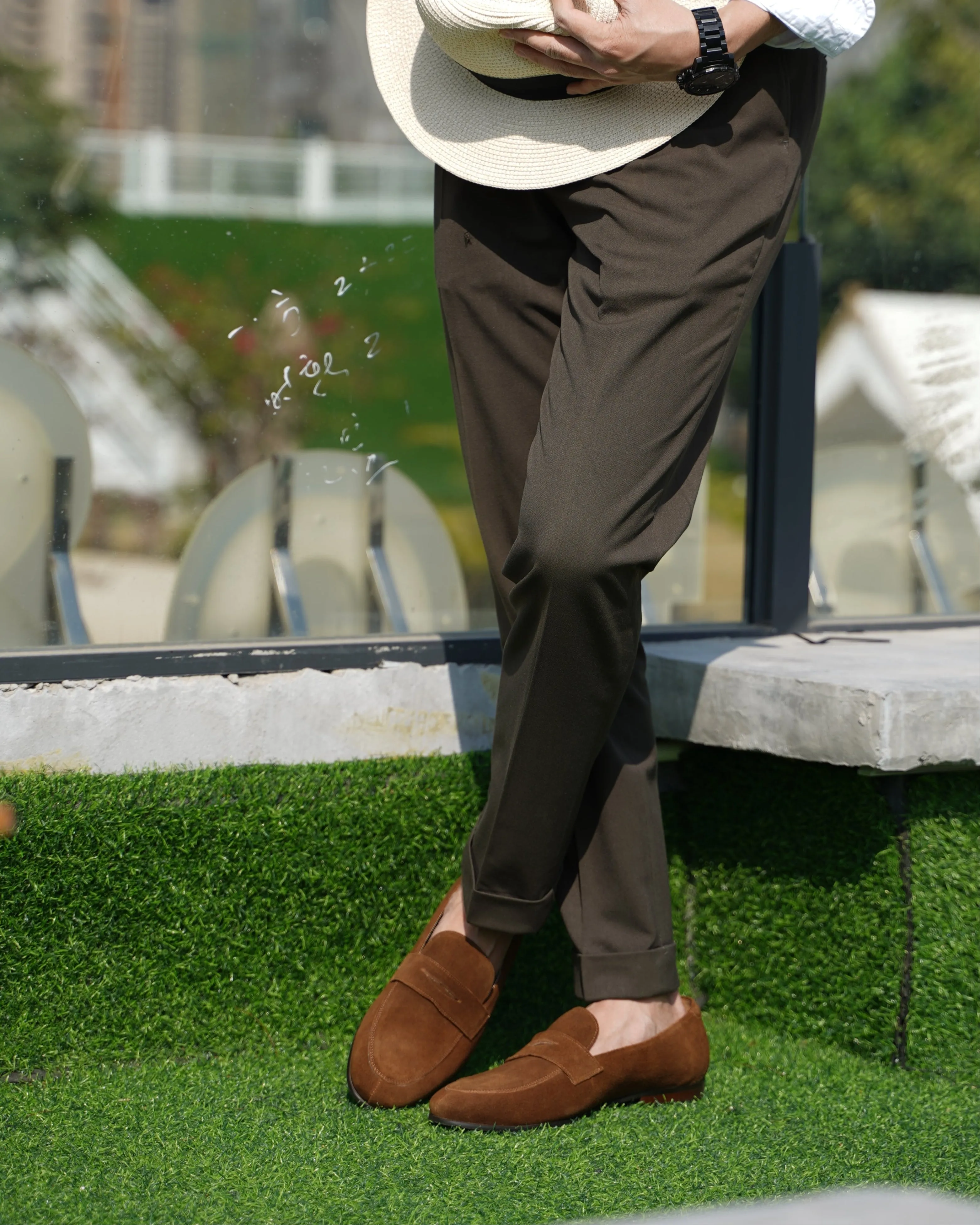 Suede Penny Loafers