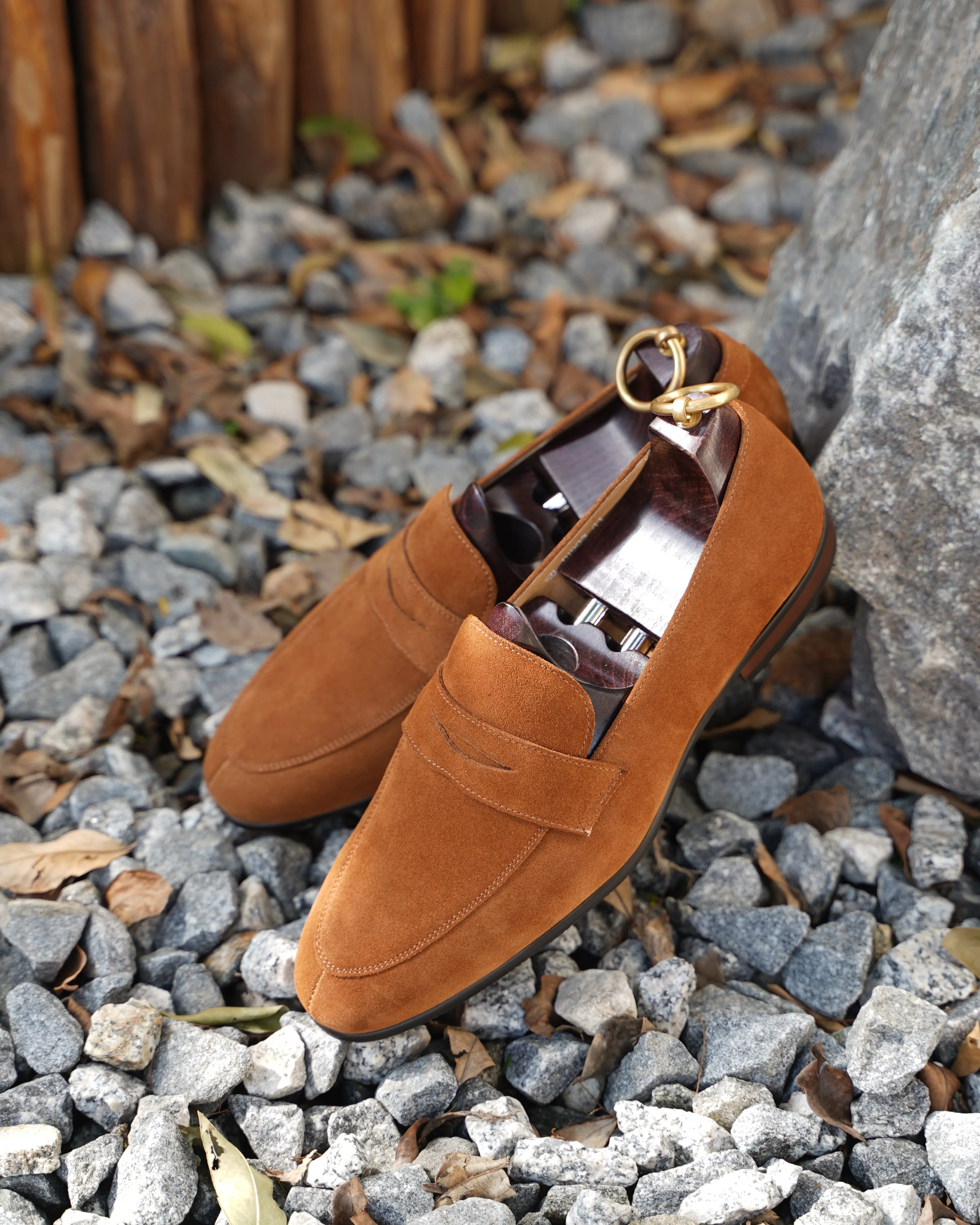 Suede Penny Loafers