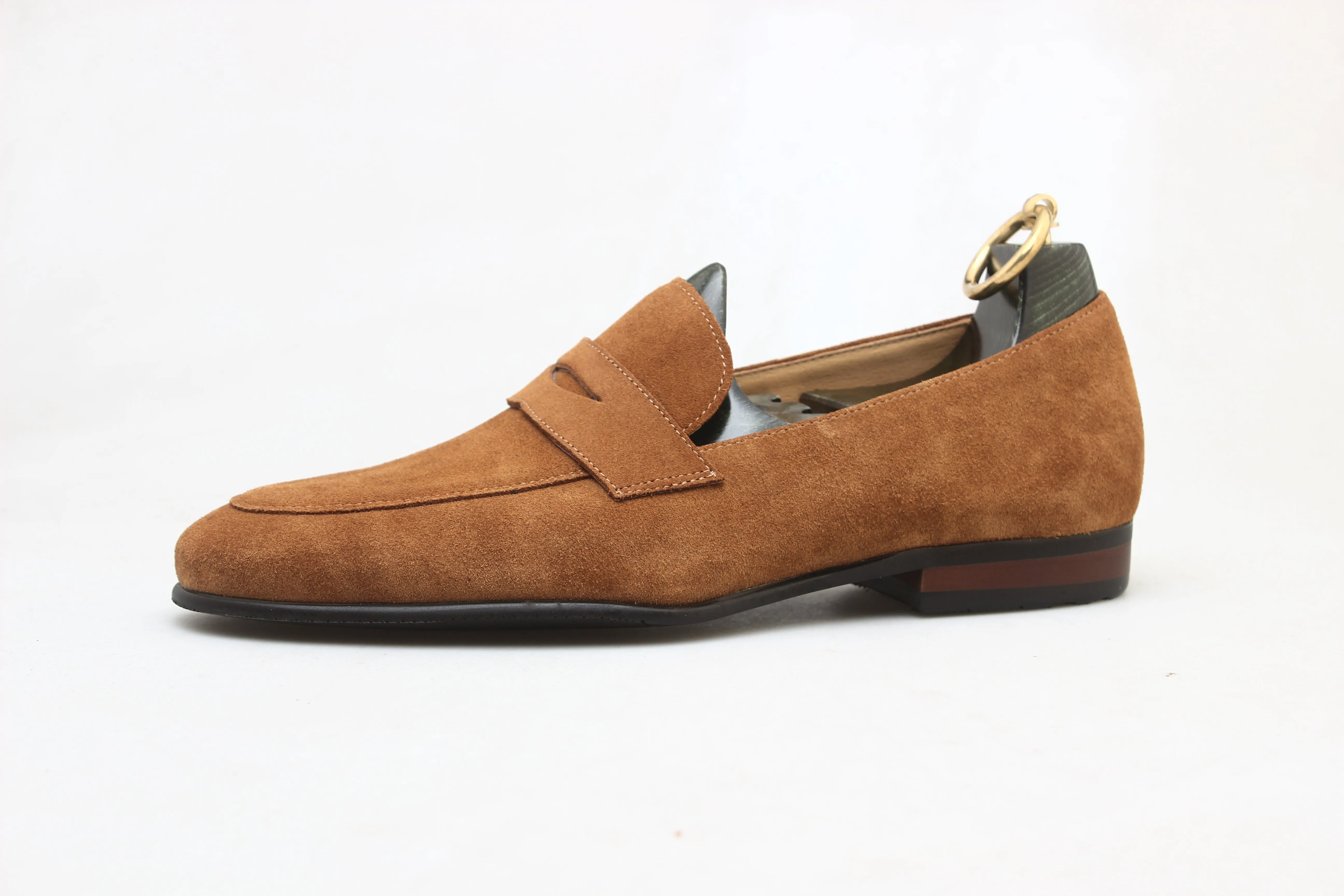 Suede Penny Loafers