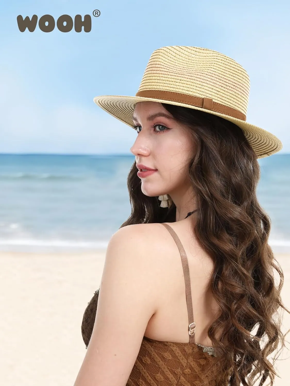 Sun Hats for Women UV Protection,Beach Hats for Women Wide Brim Foldable,Summer Hat for Garden