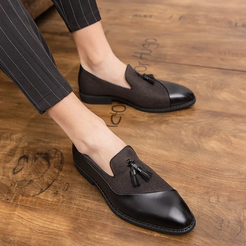 The Opulenza - Unique Design Tassel Leather Loafers