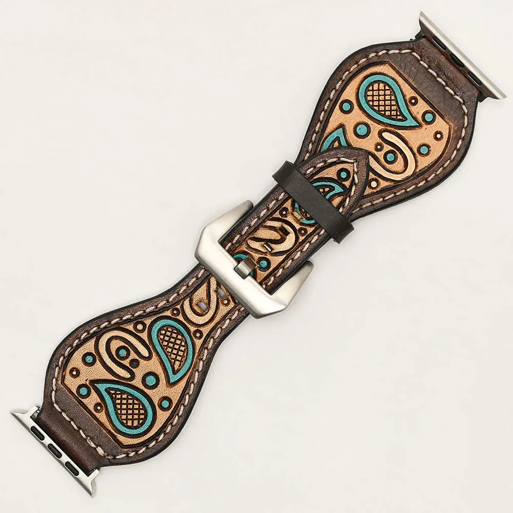 The Paisley 45 Leather Apple Watch Band