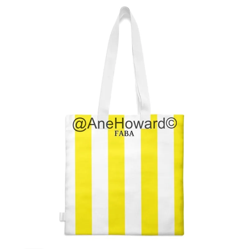 The Tote Yellow Stripes Organic Cotton