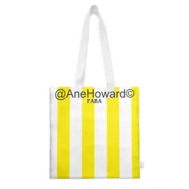 The Tote Yellow Stripes Organic Cotton