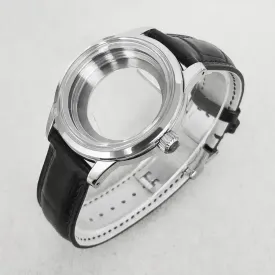 Watch Case 39mm Leather Watch Strap
